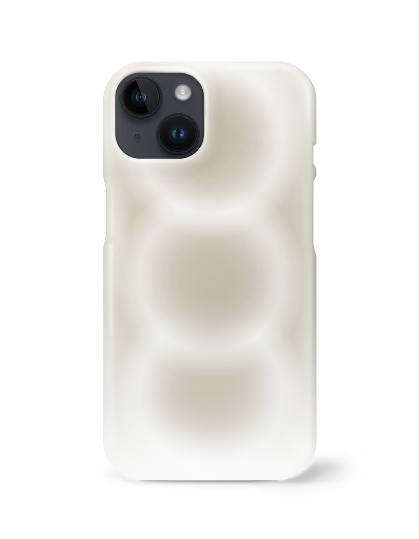 Spread Overlap Khaki Brown Phone Case (Khaki Brown+White)
