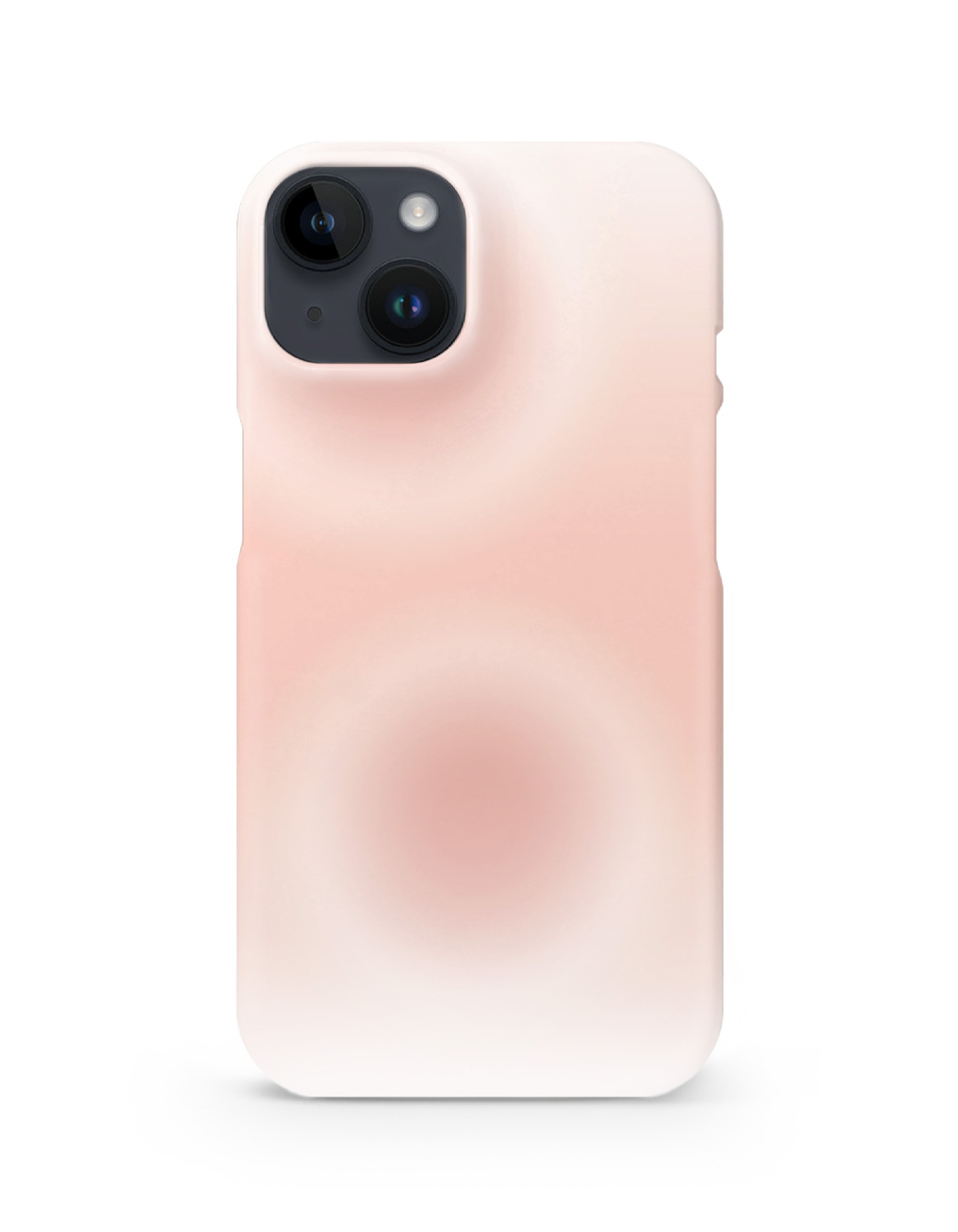 Spread Twins Peach Pink Matte Phone Case (Peach Pink+White)